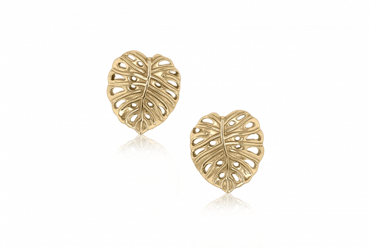 Monstera Earrings