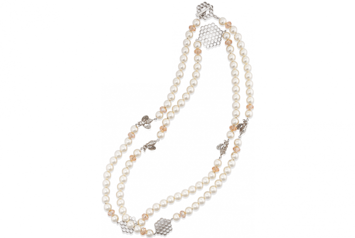 Hive Pearl Station Necklace