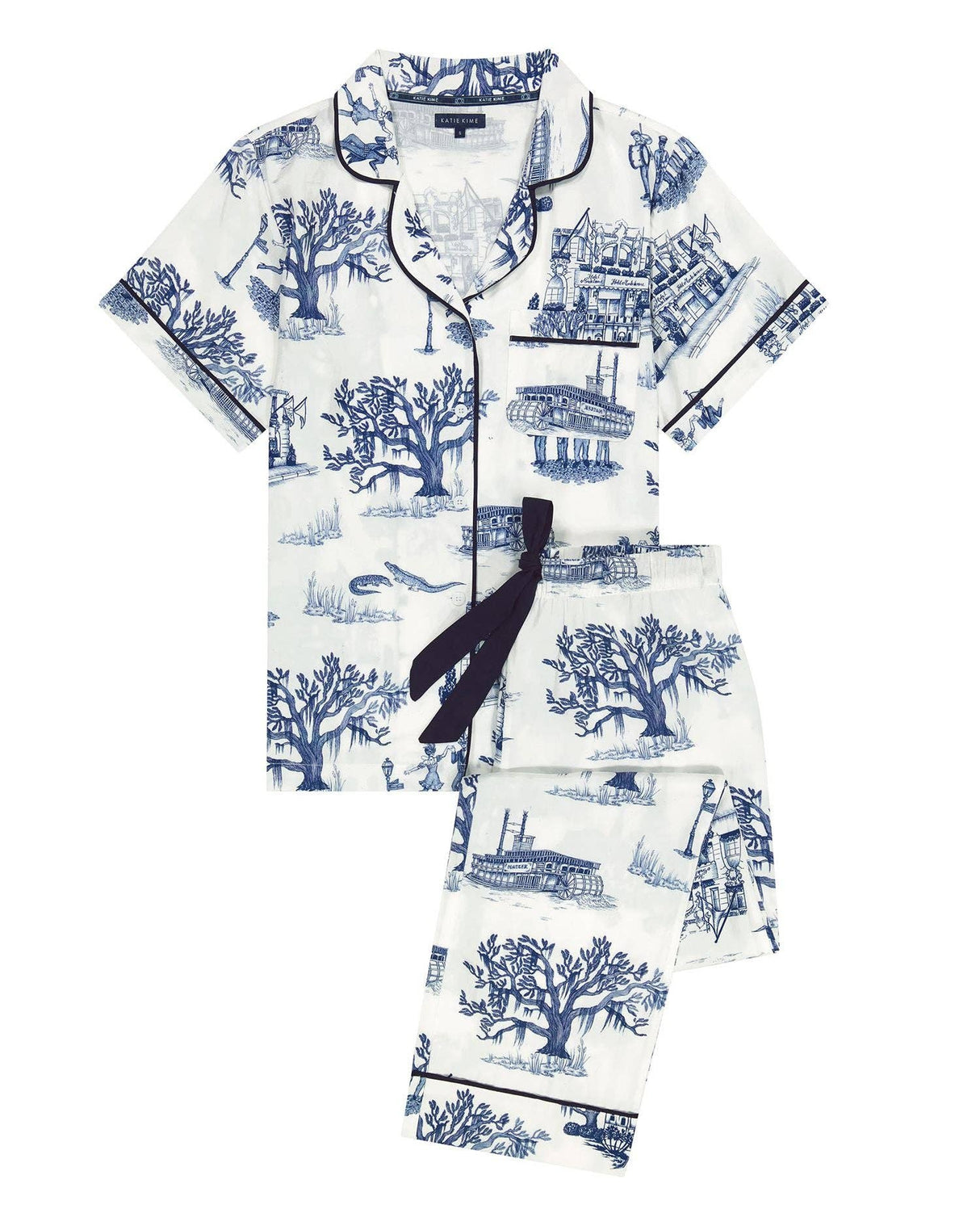 New Orleans Toile Pajama Pants Set