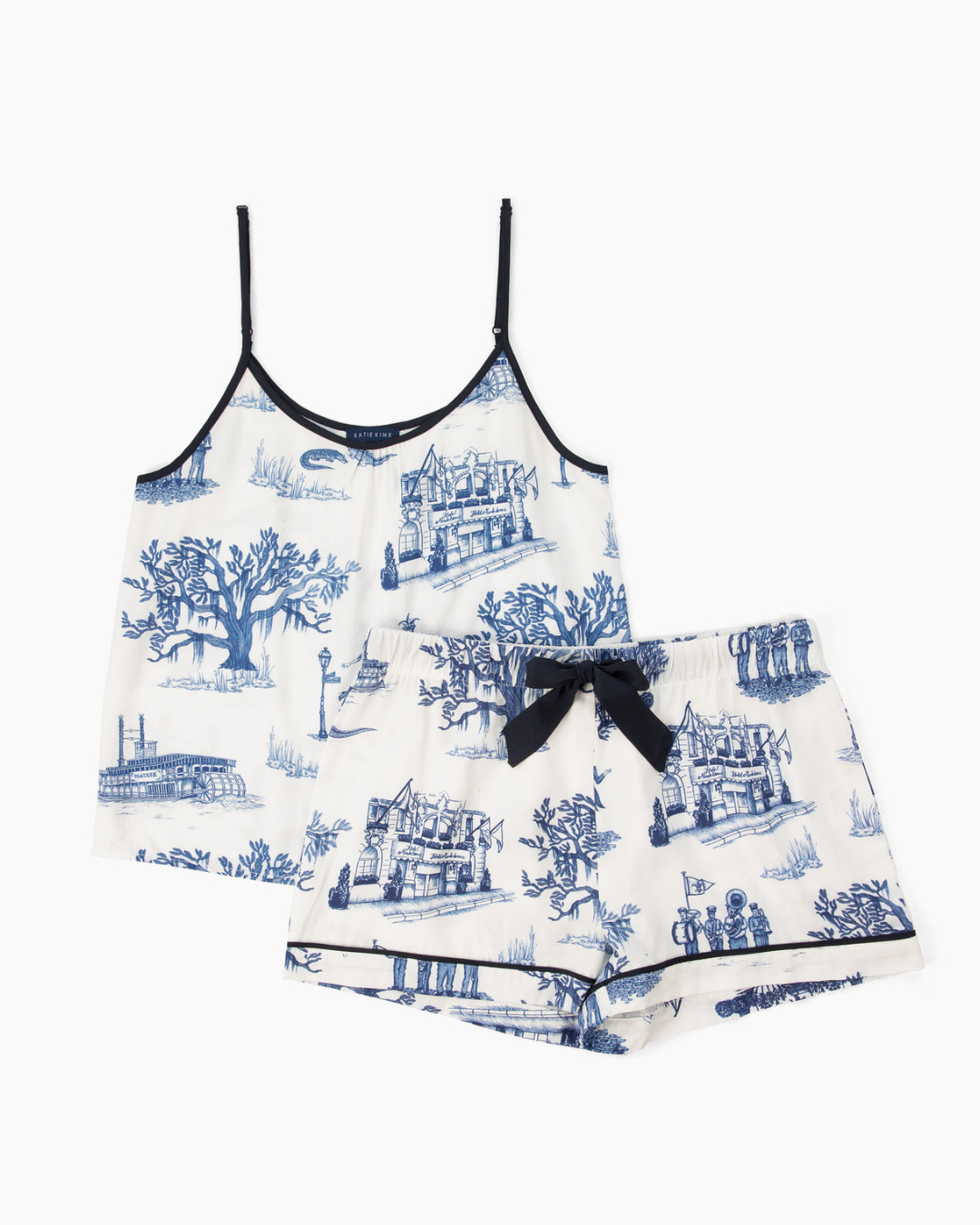 New Orleans Toile Cami Shorts Set