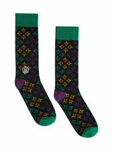 Mardi Gras Fleur De Lis Socks