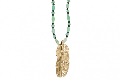 Banana Leaf Aventurine Necklace