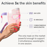 IRESTORE LED Face Mask Light Therapy | Blue, Infrared & Red