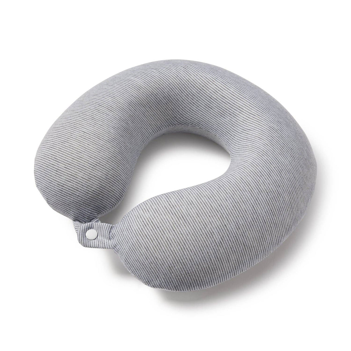 Memory Foam Neck Pillow - Gray Stripe