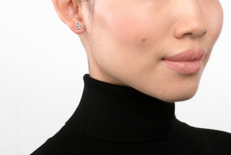 Hive 3 Cell Stud Earrings