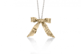 Bow Pendant w/ Fine Rolo Chain 20''
