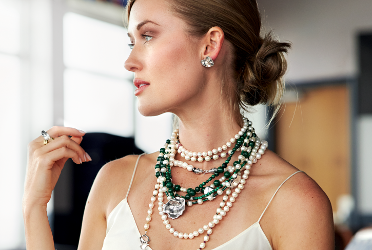 Oysters Rockefeller Necklace