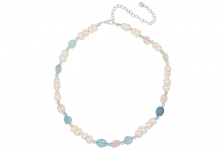 Wonderland Cotton Candy Pearl Necklace