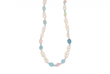 Wonderland Cotton Candy Pearl Necklace