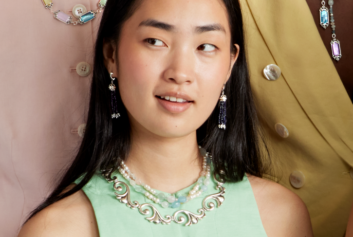 Wonderland Cotton Candy Pearl Necklace