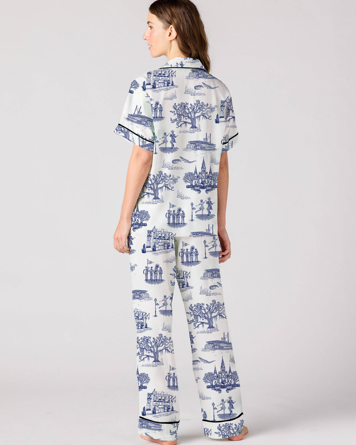 New Orleans Toile Pajama Pants Set