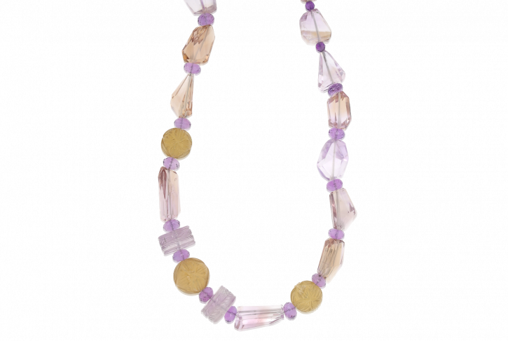Limited Edition Champagne and Lavender Bauble Necklace