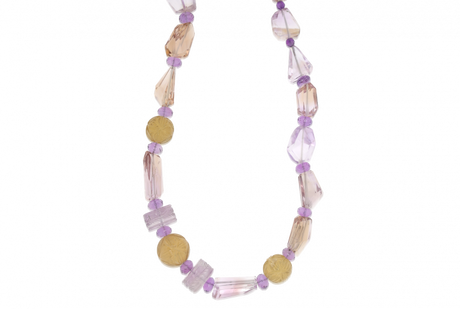 Limited Edition Champagne and Lavender Bauble Necklace