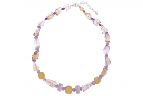 Limited Edition Champagne and Lavender Bauble Necklace