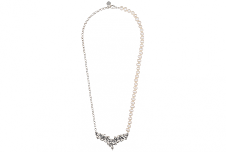 Jasmine Freshwater Pearl and Chain Necklace
