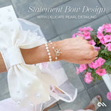 Case-Mate Ivory Pearl Bow Jelly Tote Bag