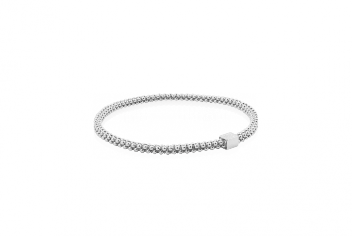 Halo Bangle Sterling Silver