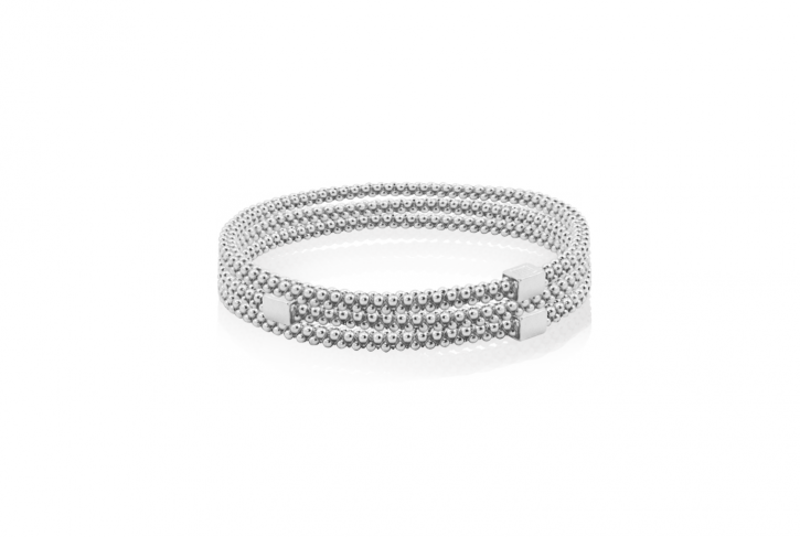 Halo Bangle Sterling Silver