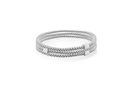 Halo Bangle Sterling Silver