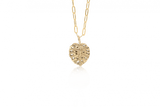 Monstera Pendant w/ 18' Heirloom Chain