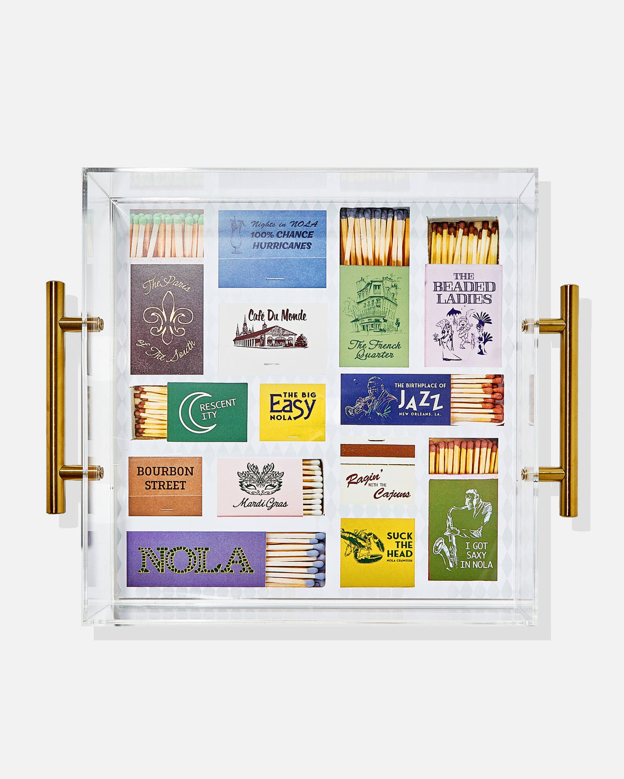 New Orleans Matchbook Large Tray