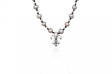 Fleur de Lis Pearl Moonstone Necklace