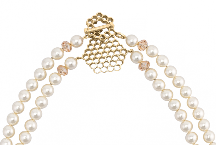 Hive Pearl Station Necklace