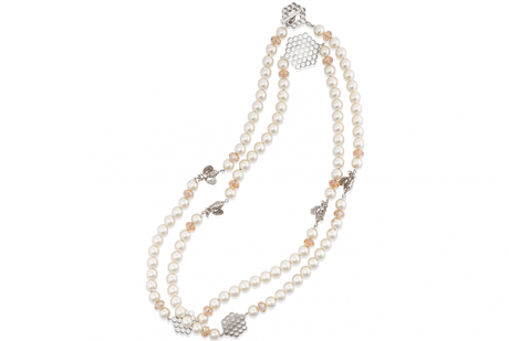 Hive Pearl Station Necklace
