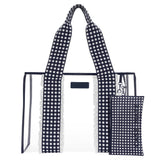 Case-Mate Navy Gingham Jelly Tote Bag