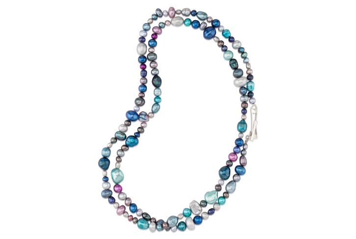 Cool Mixed Pearl Toggle Necklace