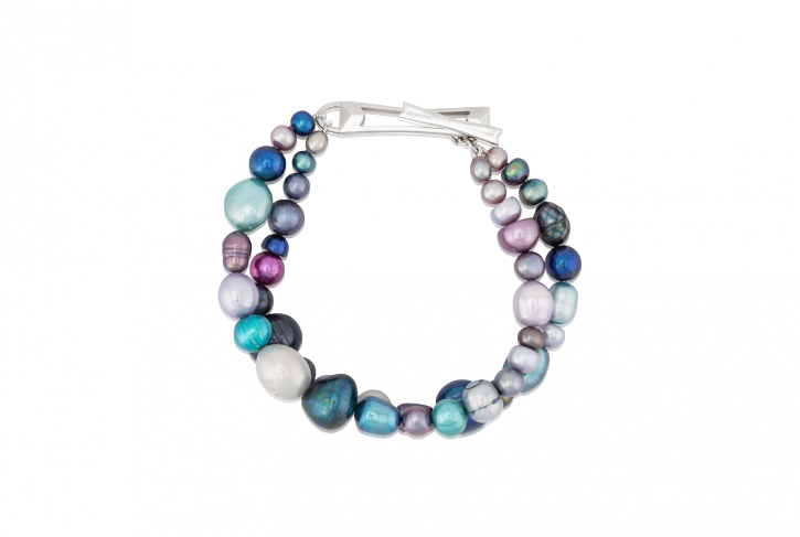 Cool Mixed Pearl Toggle Bracelet
