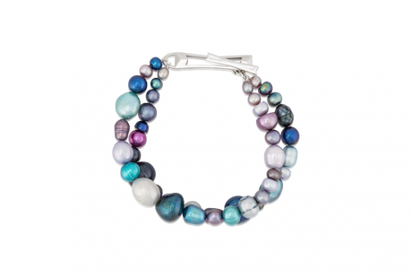 Cool Mixed Pearl Toggle Bracelet