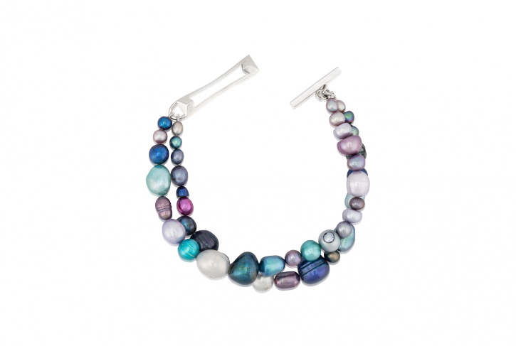 Cool Mixed Pearl Toggle Bracelet