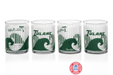 Tulane Green Wave Glasses
