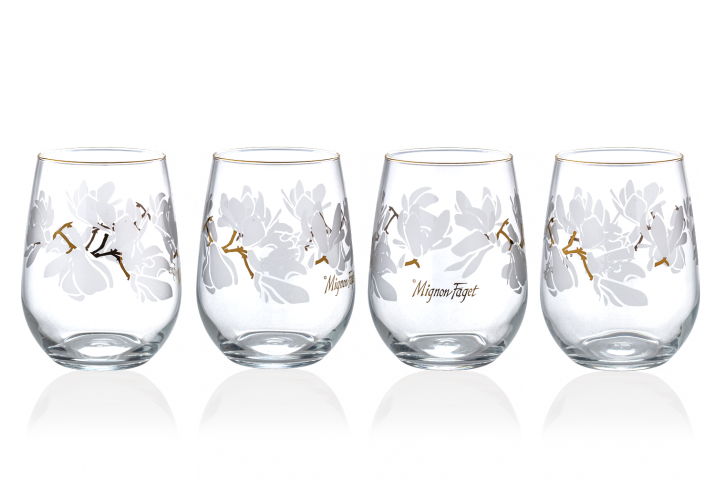 Magnolia Stemless Glasses