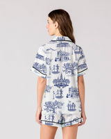New Orleans Toile Pajama Shorts Set