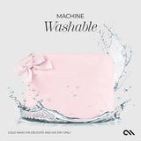 Case-Mate Ballet Pink Bow Crinkle Makeup Bag