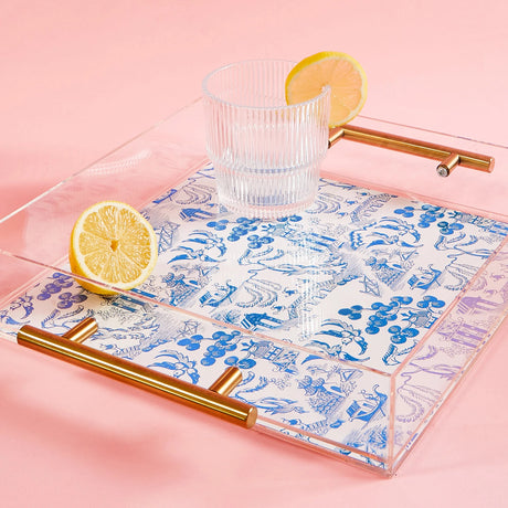 Chinoiserie Print Large Tray