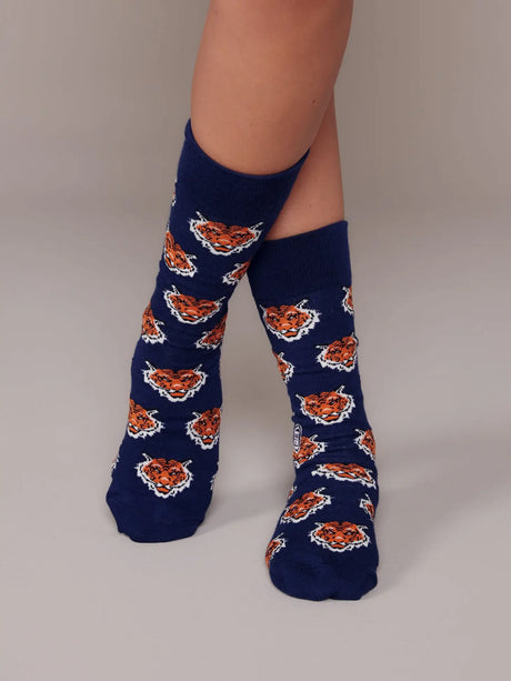Tiger Navy Socks