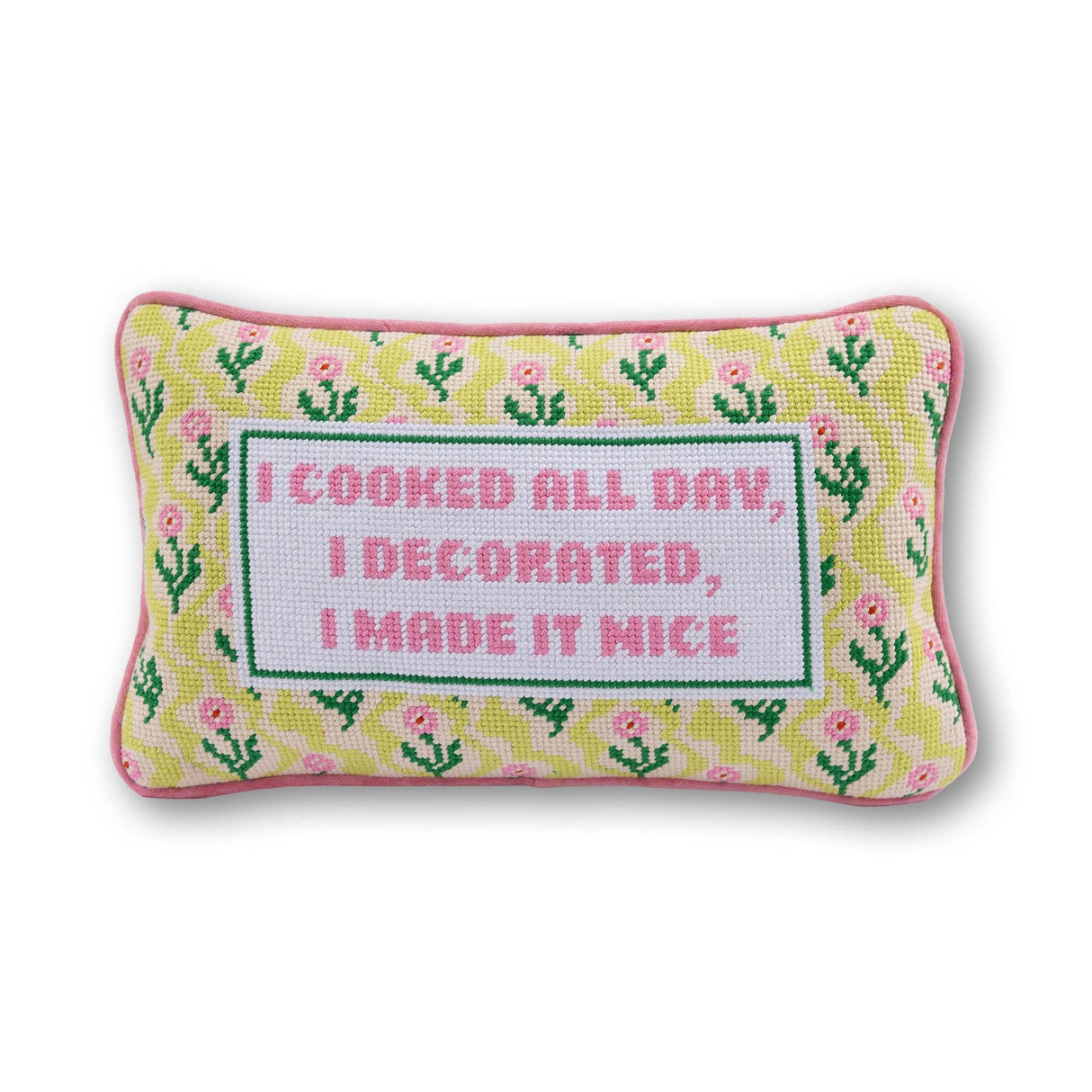 Made it Nice Needlepoint Pillow