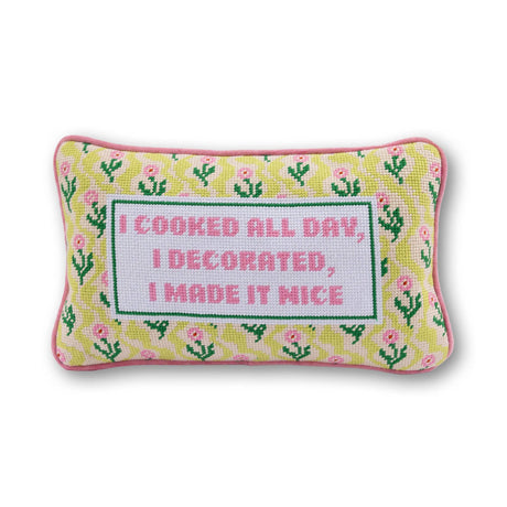 Made it Nice Needlepoint Pillow