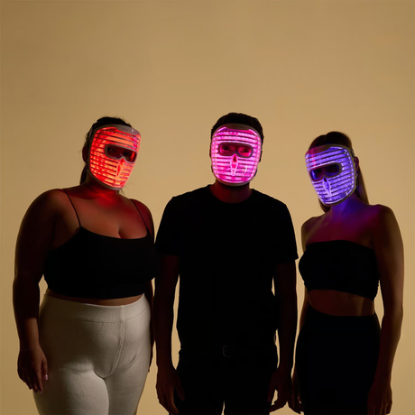 IRESTORE LED Face Mask Light Therapy | Blue, Infrared & Red